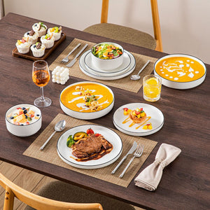 Leah 24 Piece Dinnerware Set for 6