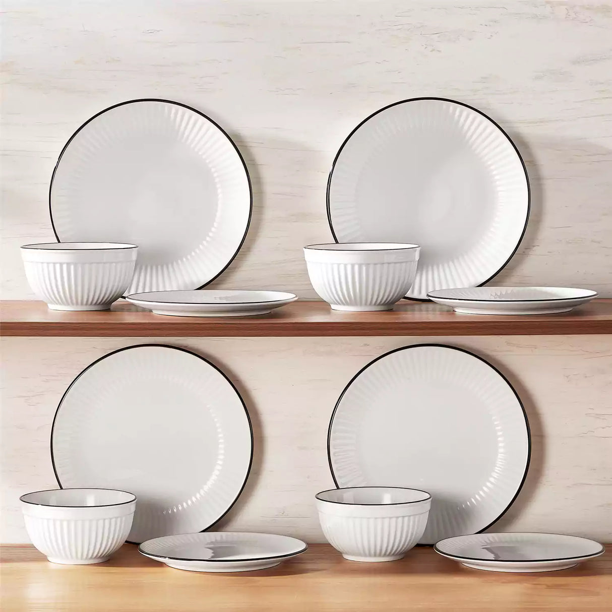 Leila 12 Piece Dinnerware Set