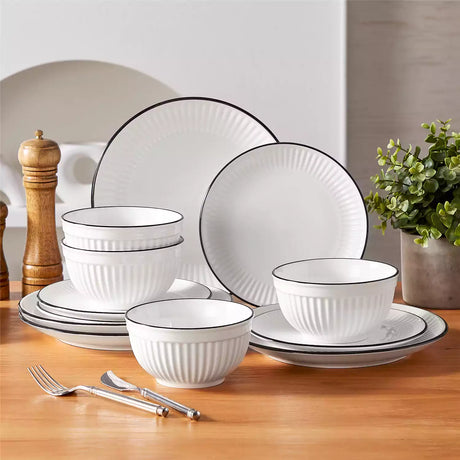 Leila 12 Piece Dinnerware Set