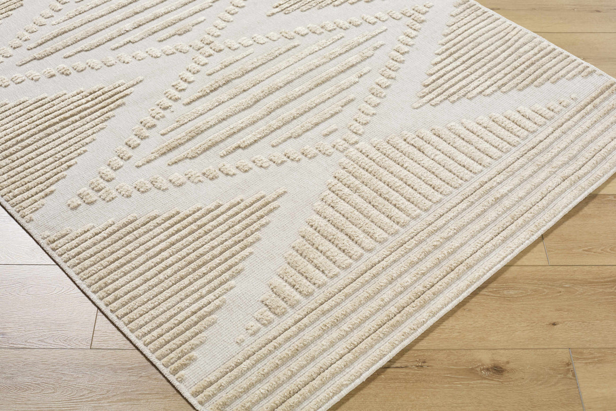 Annika Light Brown 3D Washable Area Rug