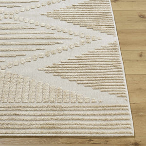 Annika Light Brown 3D Washable Area Rug