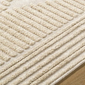 Annika Light Brown 3D Washable Area Rug