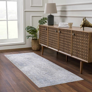 Gael Blue Boutique Washable Rug