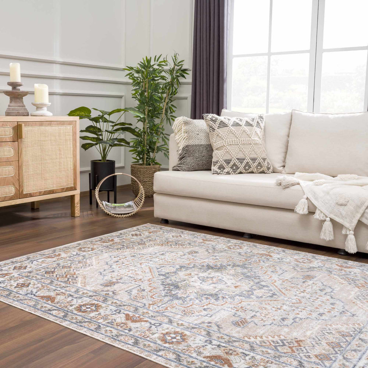 Erez Flat Pile Washable Rug - Promo