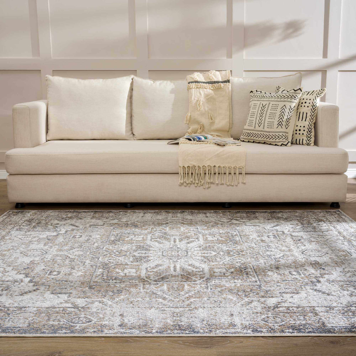 Hera Flat Pile Washable Rug