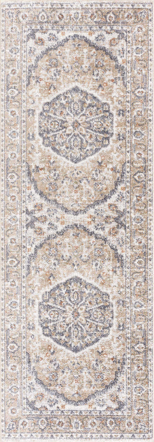 Hiti Beige Flat Pile Washable Rug