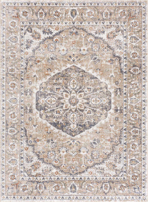 Hiti Beige Flat Pile Washable Rug