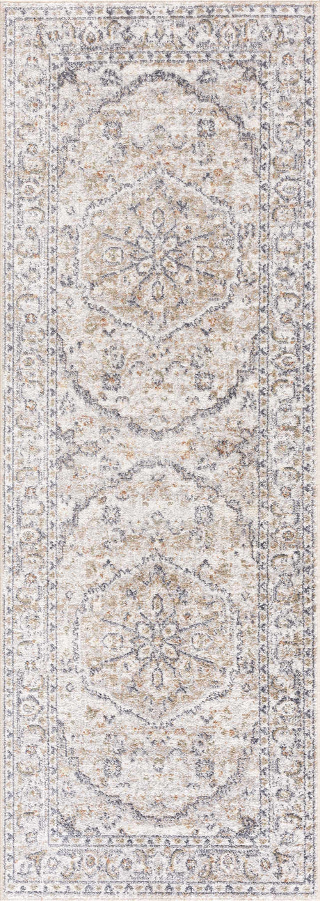Hiti Cream Flat Pile Washable Rug