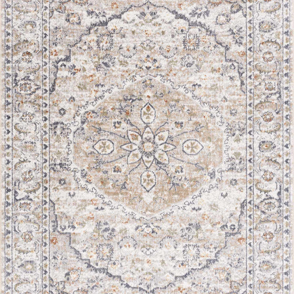 Hiti Cream Flat Pile Washable Rug