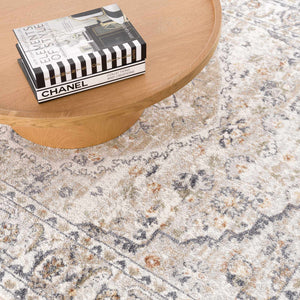 Hiti Cream Flat Pile Washable Rug