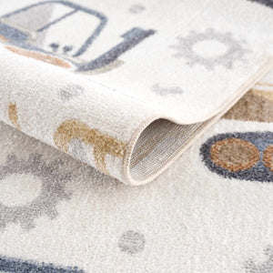 Construction Washable Kids Area Rug