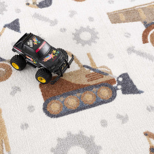 Construction Washable Kids Area Rug