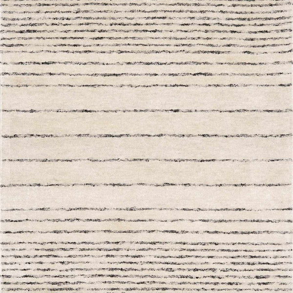Ellisburg Striped Cream Faux Silk Rug - Clearance