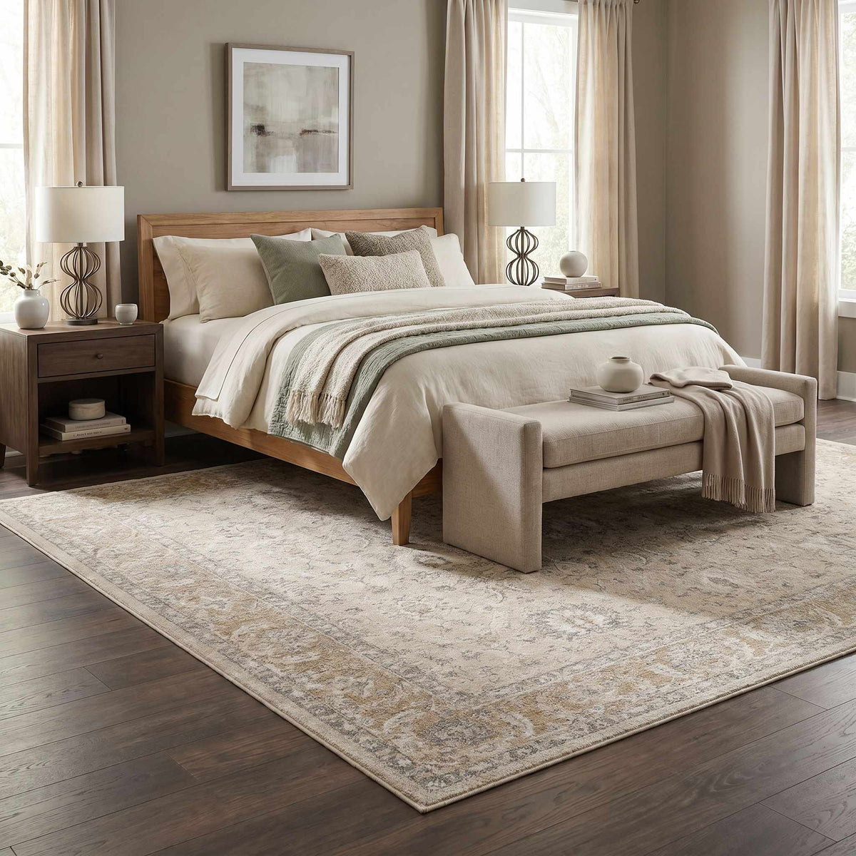 Airlia Cream Thick Luxe Area Rug