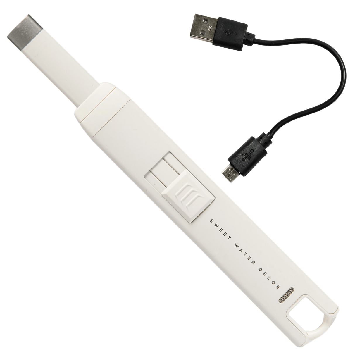 Slate White Large Electric Rechargeable Lighter