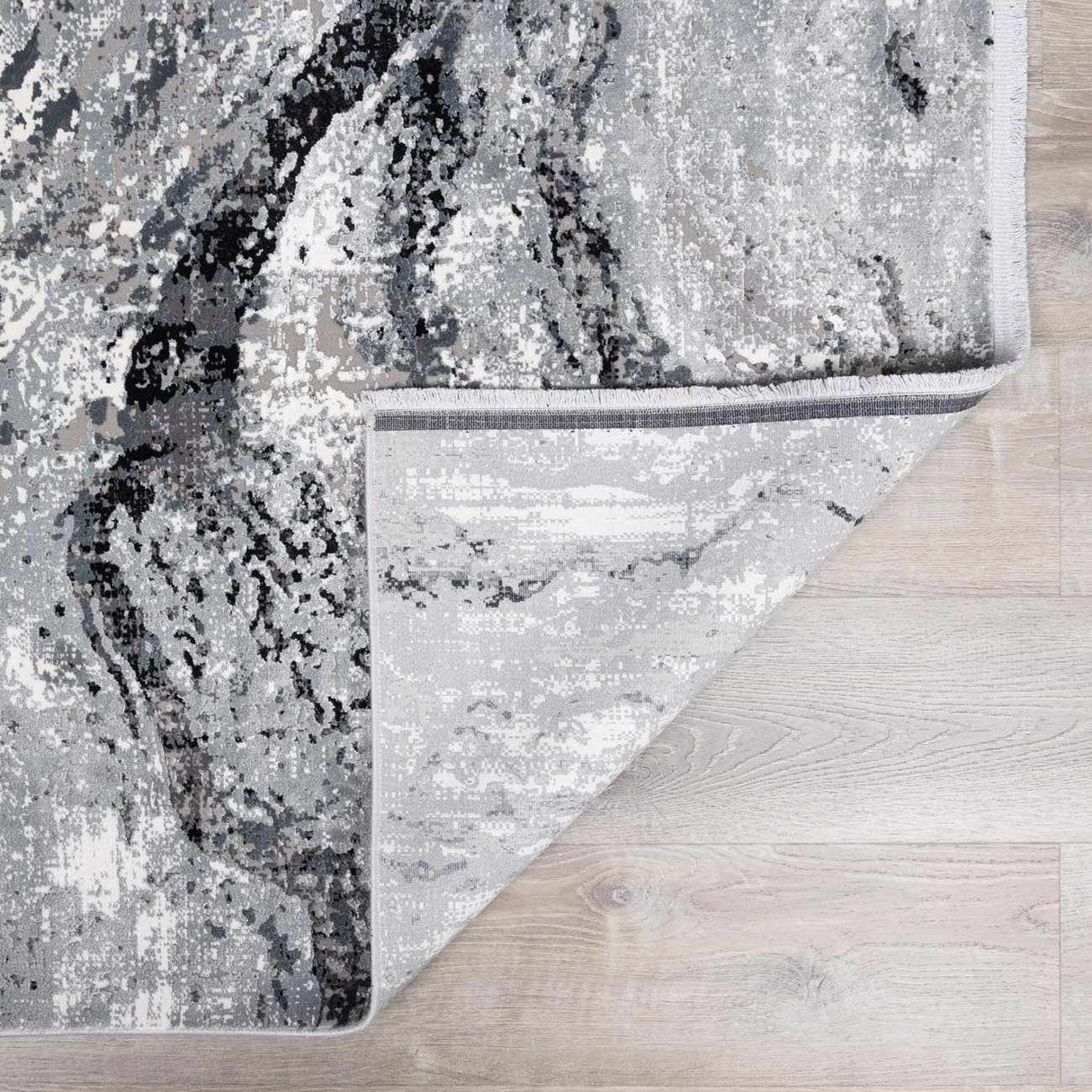 Littleport Luxury Fringed Faux Silk Rug - Clearance