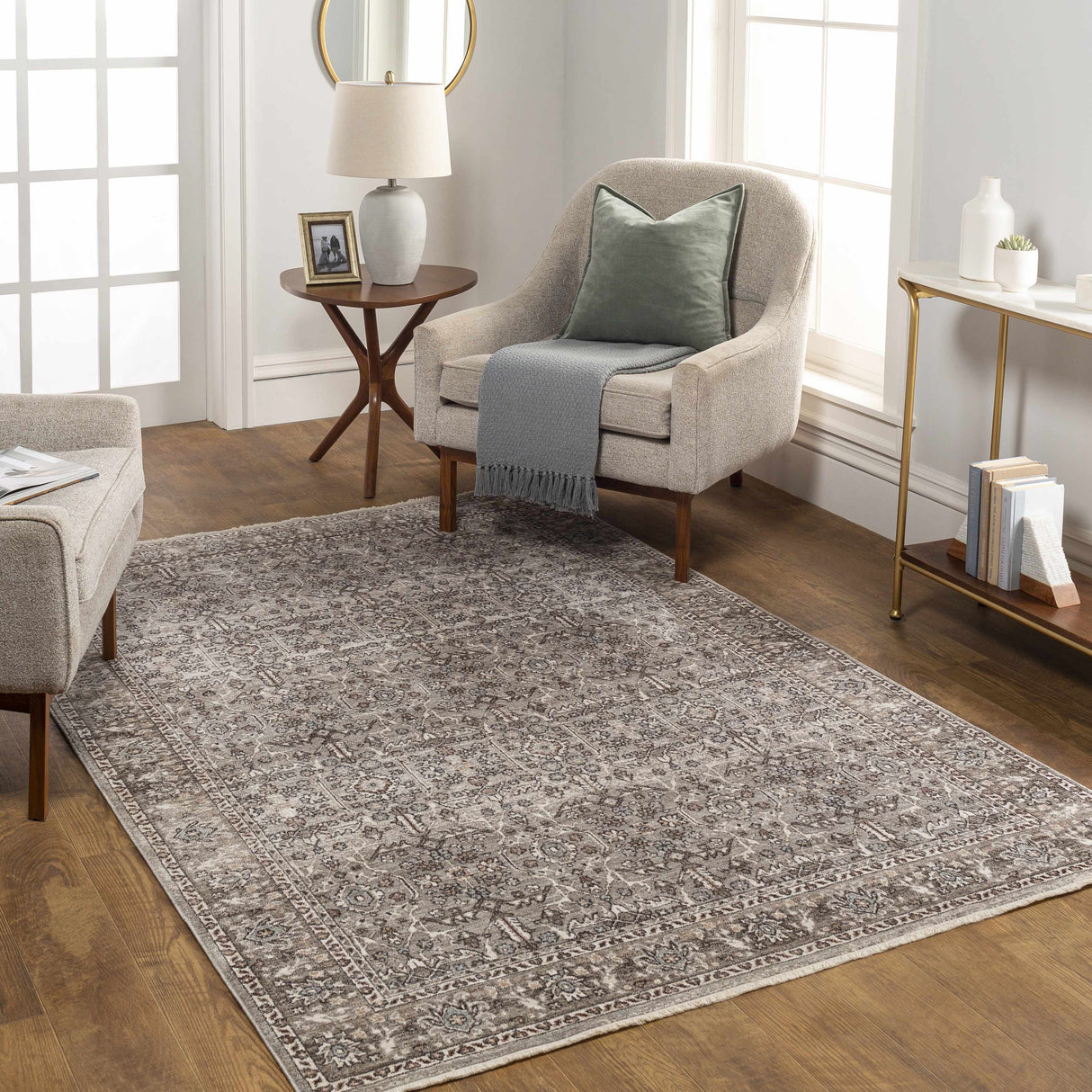 Lugo Luxe Area Rug with tassels - Clearance