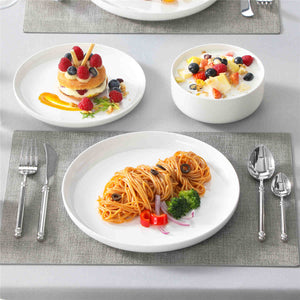 Luna Marble Pink 12 Piece Dinnerware Set