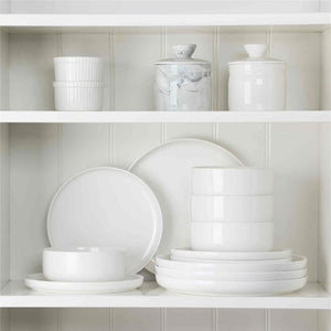 Luna Marble Pink 12 Piece Dinnerware Set