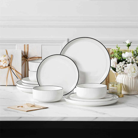 Luna 12 Piece Dinnerware Set