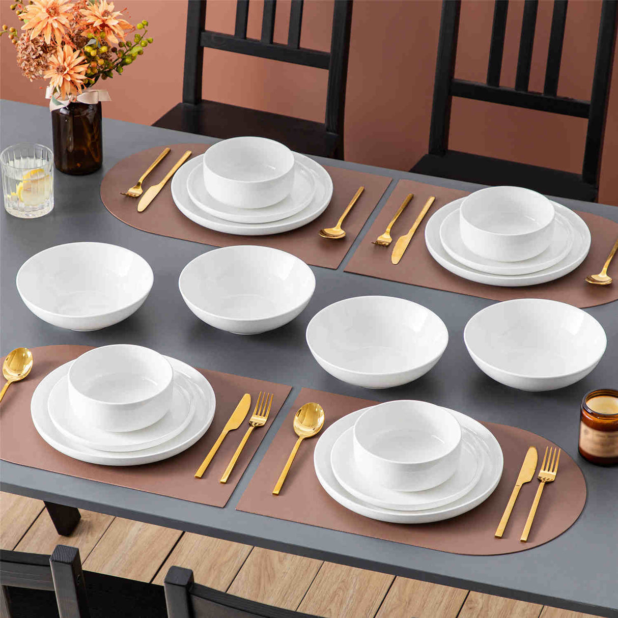 Luna 16 Piece Dinnerware Set