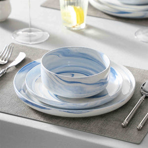 Luna Marble Pink 18 Piece Dinnerware Set