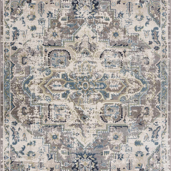 Cabacungan Gray & Blue Washable Area Rug