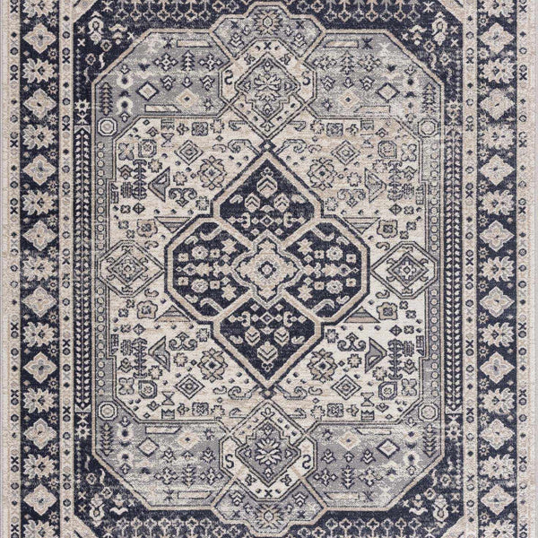 Cabacungan Cream & Gray Washable Area Rug