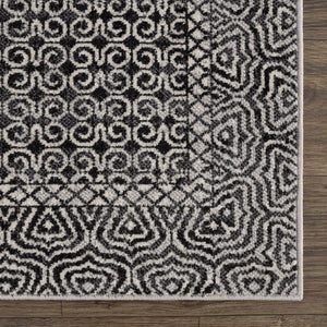 Coledale Black & White Washable Rug - Clearance