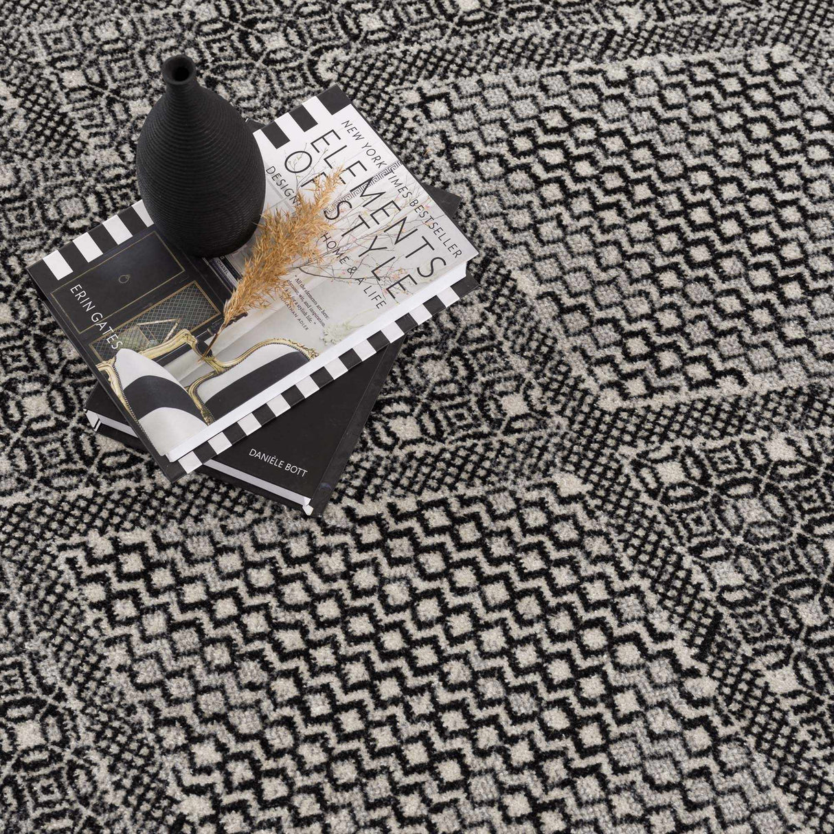 Coledale Black & White Washable Rug - Clearance