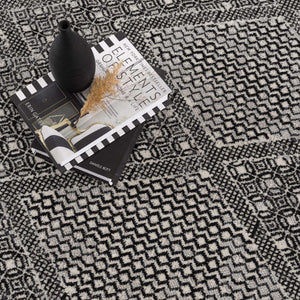 Coledale Black & White Washable Rug - Clearance
