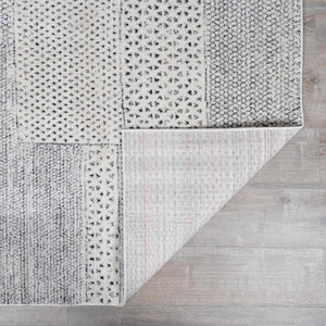 Modern Scandi High Pile Ivory Architect III Area Rug