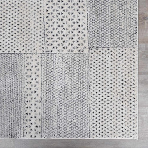 Modern Scandi High Pile Ivory Architect III Area Rug