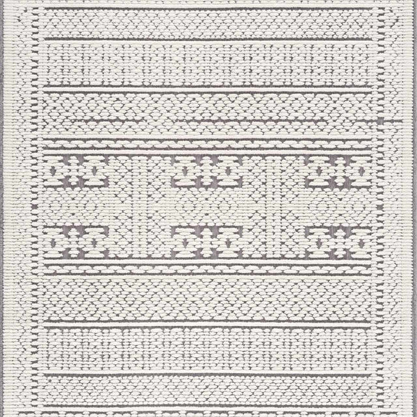 Bahar Cream & Gray Washable Area Rug - Clearance