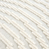 Deron White Washable 3D Rug