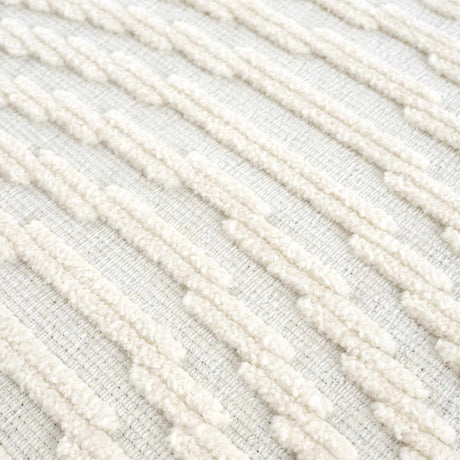 Deron White Washable 3D Rug