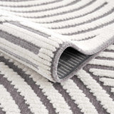 Deron Gray Rainbow Washable Rug