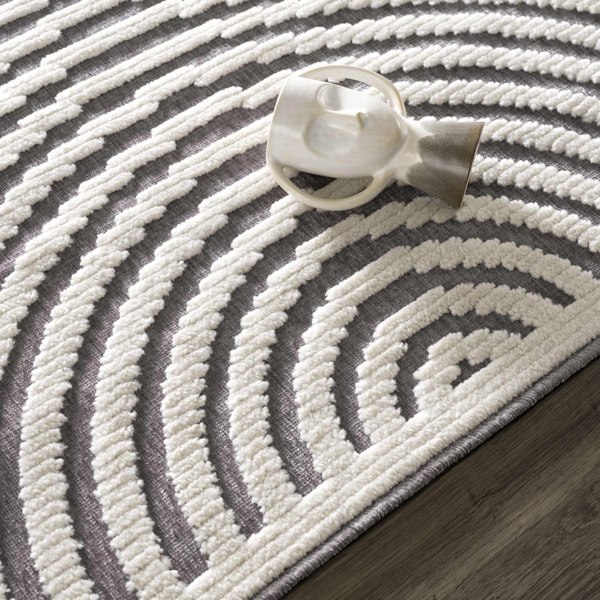 Boutique Rugs Deron Gray Rainbow Washable Rug - view 15