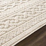 Fadey White 3D Washable Rug