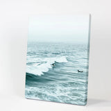Large Blue Sea Waves. Surfing Themed Print