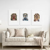 3 Piece Wall Decor Christmas Door Large Print