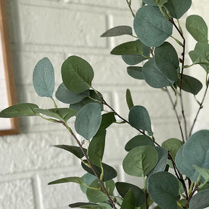Tall Lifelike Potted Tree with Real Moss