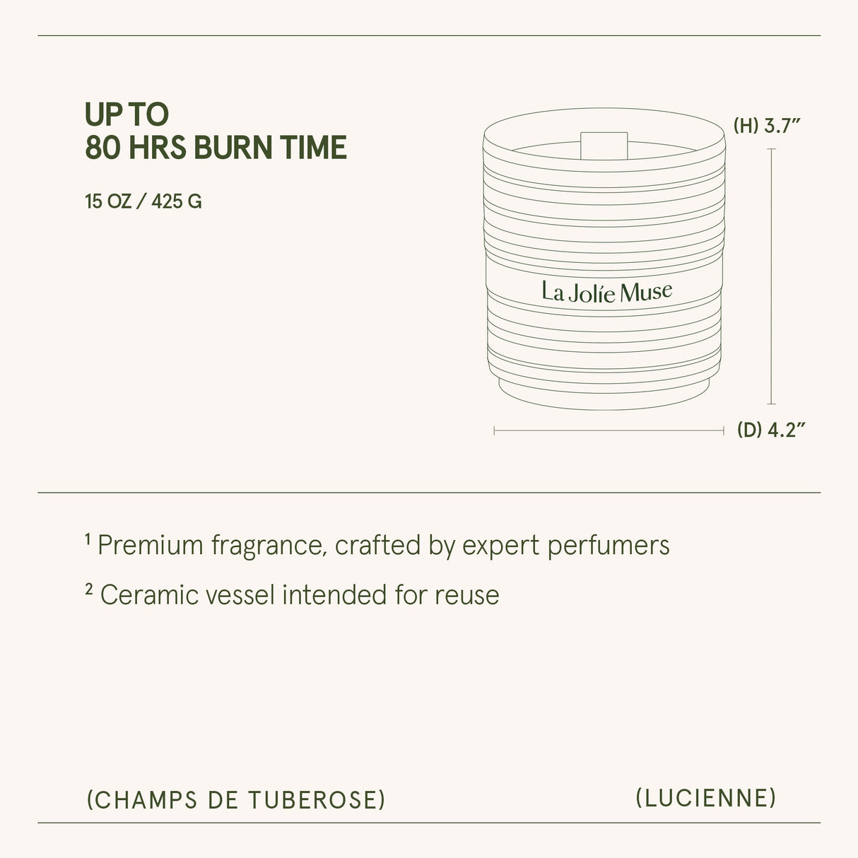 Lucienne - Champs de Tuberose Candle