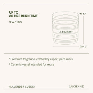 Lucienne - Lavender Suede Candle