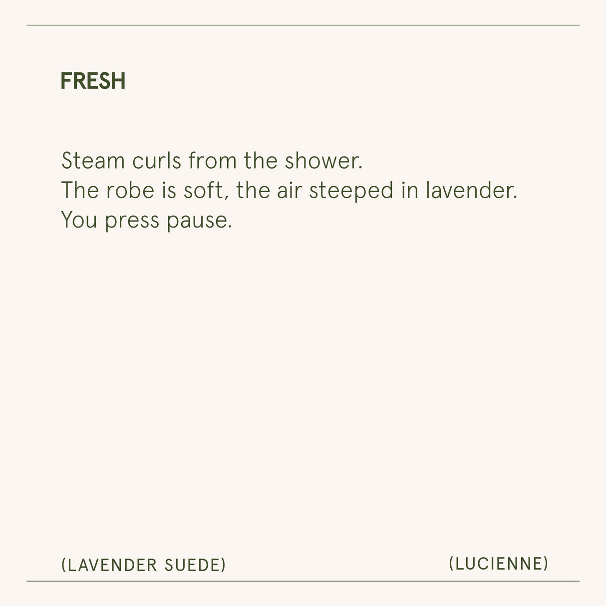 Lucienne - Lavender Suede Candle
