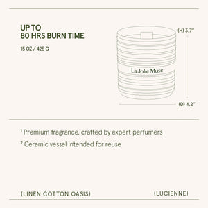 Lucienne - Linen Cotton Oasis Candle