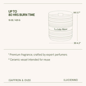 Lucienne - Saffron & Oud Candle