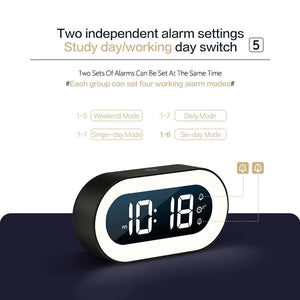 Sunrise Alarm Clock with Night Light and Nature Sounds USB-C
