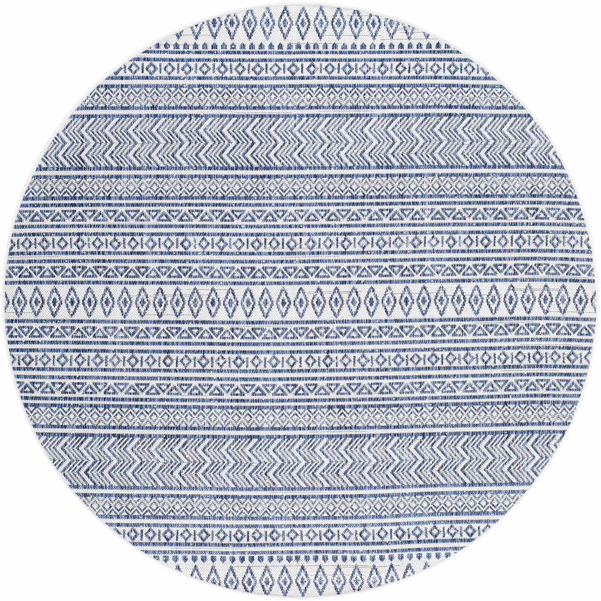 Madras Light Blue Green All Over Performance Area Rug