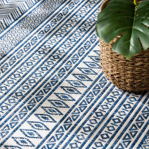 Madras Light Blue Green All Over Performance Area Rug